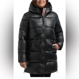 Hunter Women’s Mid Length Puffer Jacket – Black – Size S – NWT